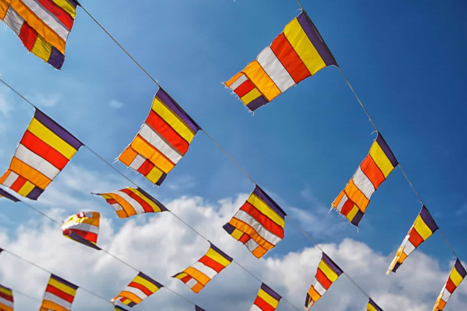 The History and Meaning of the Buddhist Flag Buddhism Info